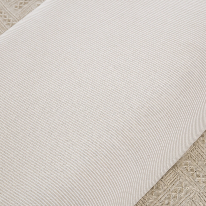 91家纺网 家纺一手货源 找家纺 大黄蜂家居家纺 2025新款全棉水洗棉乳胶枕头枕芯枕套 米细条