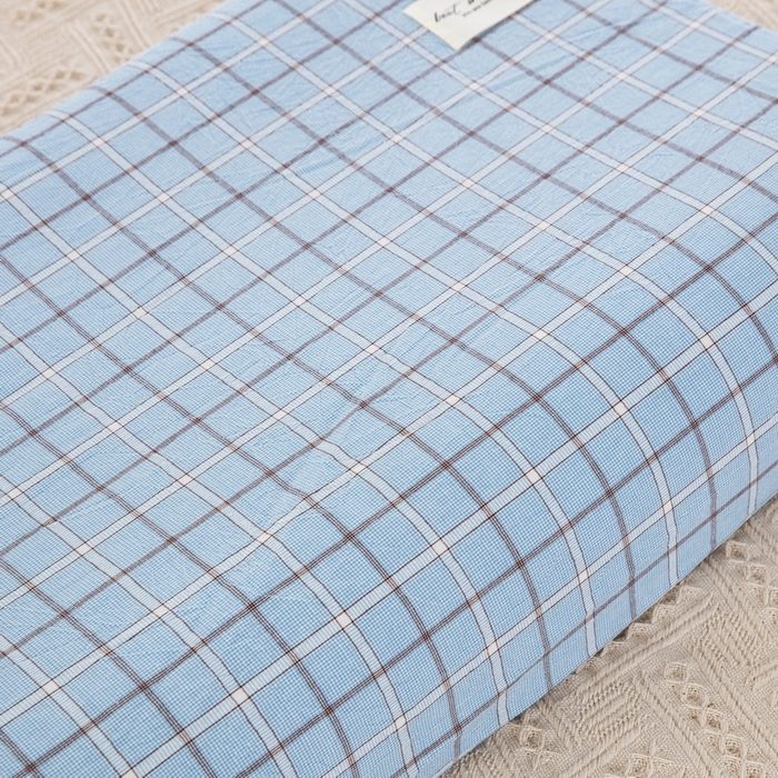 91家纺网 家纺一手货源 找家纺 大黄蜂家居家纺 2025新款全棉水洗棉乳胶枕头枕芯枕套 千禧格蓝