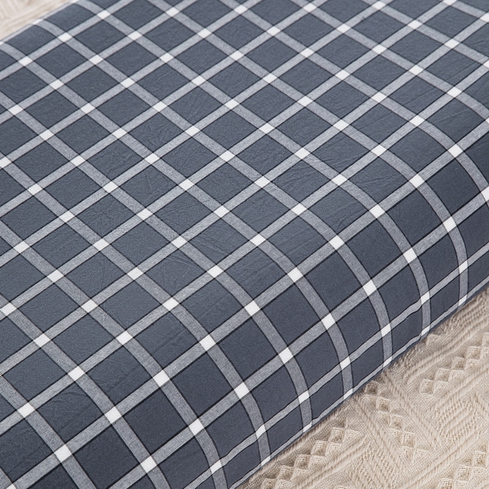 91家纺网 家纺一手货源 找家纺 大黄蜂家居家纺 2025新款全棉水洗棉乳胶枕头枕芯枕套 青春旋律灰