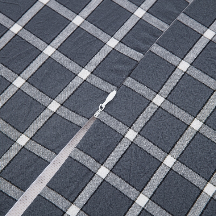 91家纺网 家纺一手货源 找家纺 大黄蜂家居家纺 2025新款全棉水洗棉乳胶枕头枕芯枕套 青春旋律灰