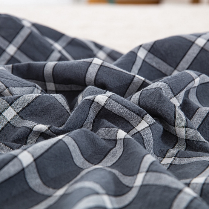 91家纺网 家纺一手货源 找家纺 大黄蜂家居家纺 2025新款全棉水洗棉乳胶枕头枕芯枕套 青春旋律灰