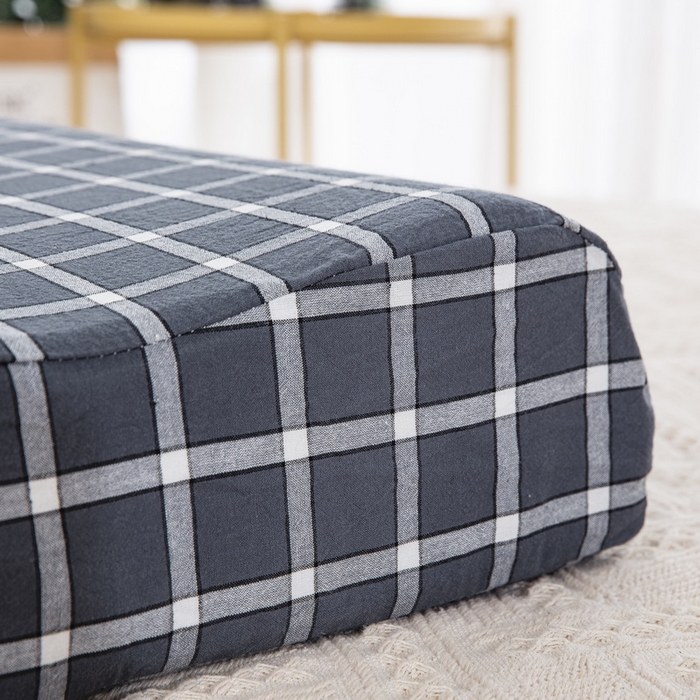 91家纺网 家纺一手货源 找家纺 大黄蜂家居家纺 2025新款全棉水洗棉乳胶枕头枕芯枕套 青春旋律灰