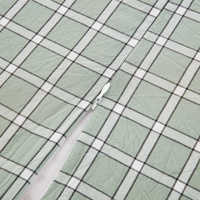 91家纺网 家纺一手货源 找家纺 大黄蜂家居家纺 2025新款全棉水洗棉乳胶枕头枕芯枕套 青春旋律绿