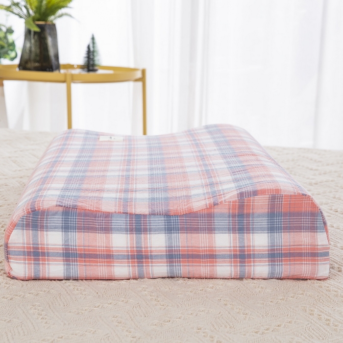 91家纺网 家纺一手货源 找家纺 大黄蜂家居家纺 2025新款全棉水洗棉乳胶枕头枕芯枕套 舞动青春粉