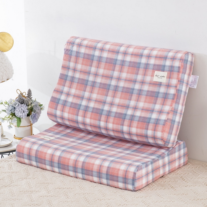 91家纺网 家纺一手货源 找家纺 大黄蜂家居家纺 2025新款全棉水洗棉乳胶枕头枕芯枕套 舞动青春粉