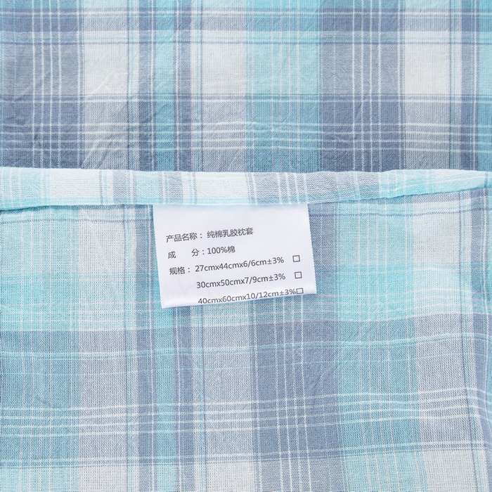 91家纺网 家纺一手货源 找家纺 大黄蜂家居家纺 2025新款全棉水洗棉乳胶枕头枕芯枕套 舞动青春蓝