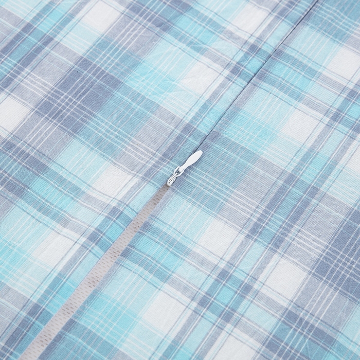 91家纺网 家纺一手货源 找家纺 大黄蜂家居家纺 2025新款全棉水洗棉乳胶枕头枕芯枕套 舞动青春蓝