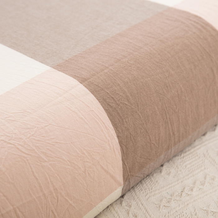 91家纺网 家纺一手货源 找家纺 大黄蜂家居家纺 2025新款全棉水洗棉乳胶枕套 格调粉