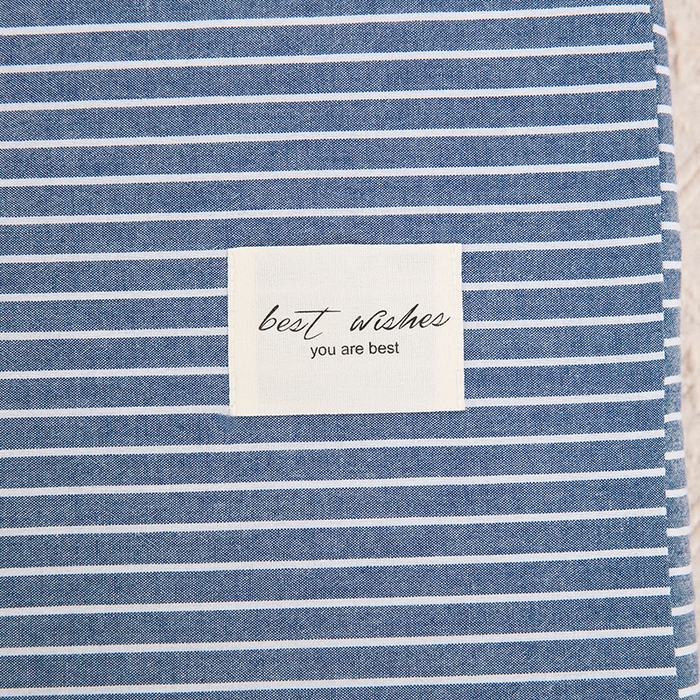 91家纺网 家纺一手货源 找家纺 大黄蜂家居家纺 2025新款全棉水洗棉乳胶枕套 蓝细条