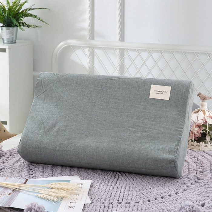 大黄蜂家居家纺 2025新款全棉水洗棉乳胶枕套 墨子绿