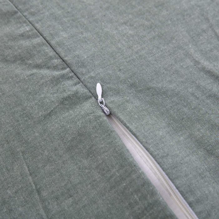 91家纺网 家纺一手货源 找家纺 大黄蜂家居家纺 2025新款全棉水洗棉乳胶枕套 墨子绿