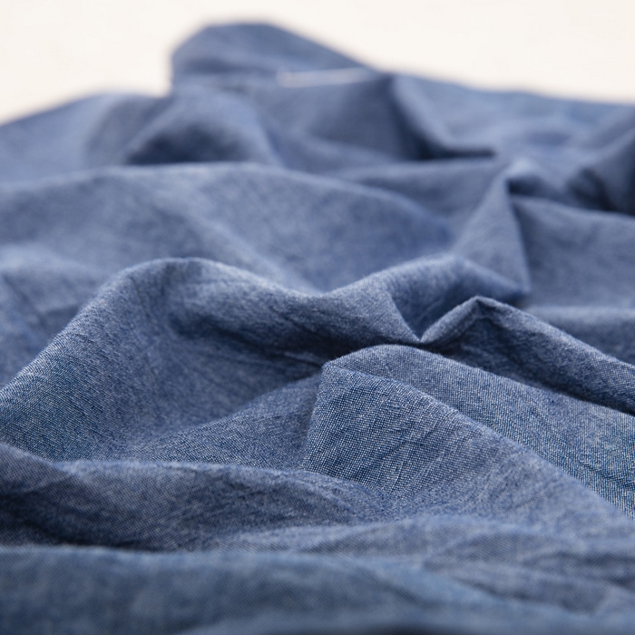 91家纺网 家纺一手货源 找家纺 大黄蜂家居家纺 2025新款全棉水洗棉乳胶枕套 牛仔蓝