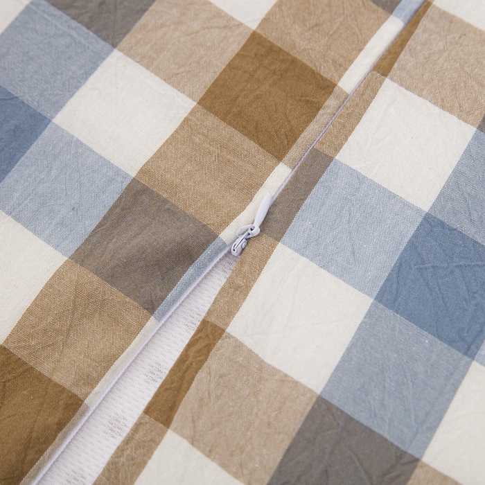 91家纺网 家纺一手货源 找家纺 大黄蜂家居家纺 2025新款全棉水洗棉乳胶枕套 七彩格