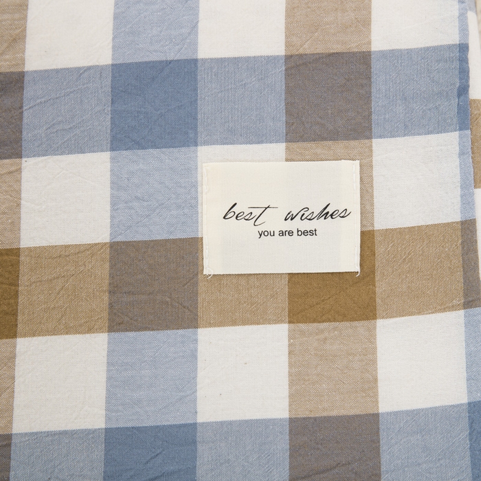 91家纺网 家纺一手货源 找家纺 大黄蜂家居家纺 2025新款全棉水洗棉乳胶枕套 七彩格