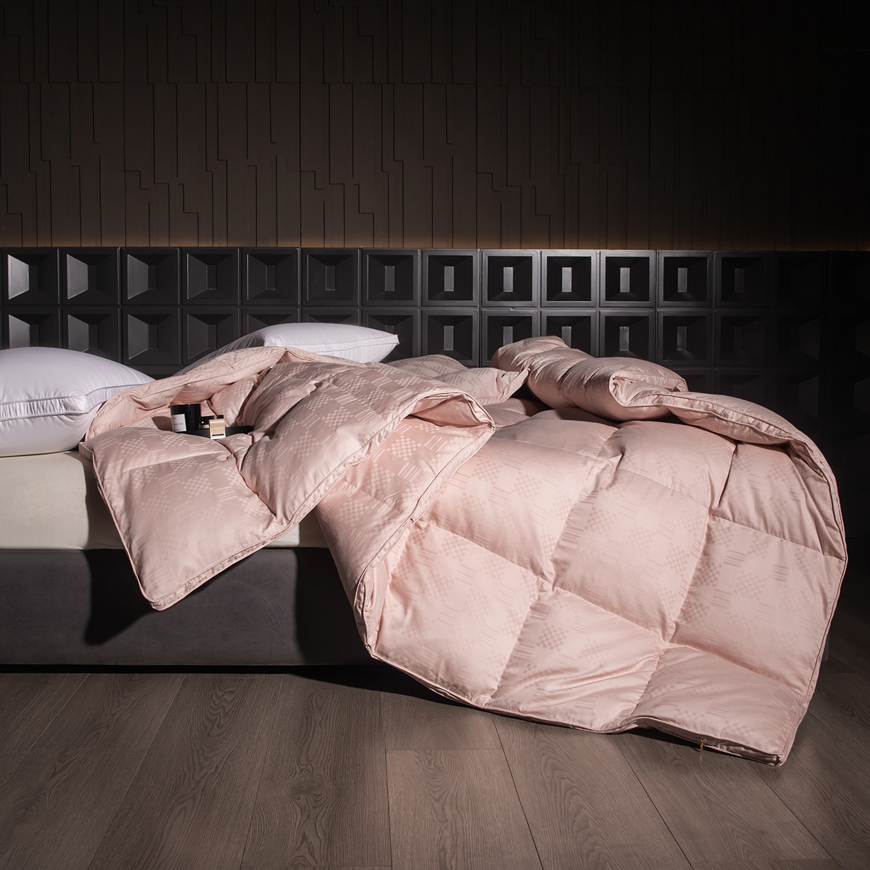 （总）御眠纺羽绒被壳 2025新款双层全棉提花羽绒被壳华夫格