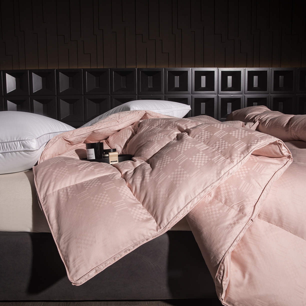 91家纺网 家纺一手货源 找家纺 （总）御眠纺羽绒被壳 2025新款双层全棉提花羽绒被壳华夫格