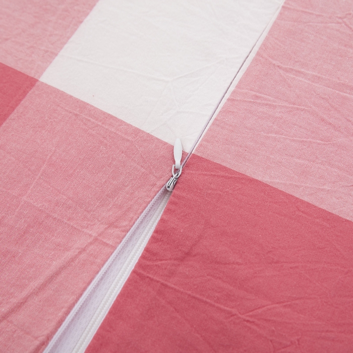 91家纺网 家纺一手货源 找家纺 大黄蜂家居家纺 2025新款全棉水洗棉乳胶枕套 浅咖红