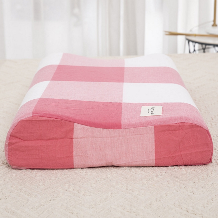 91家纺网 家纺一手货源 找家纺 大黄蜂家居家纺 2025新款全棉水洗棉乳胶枕套 浅咖红