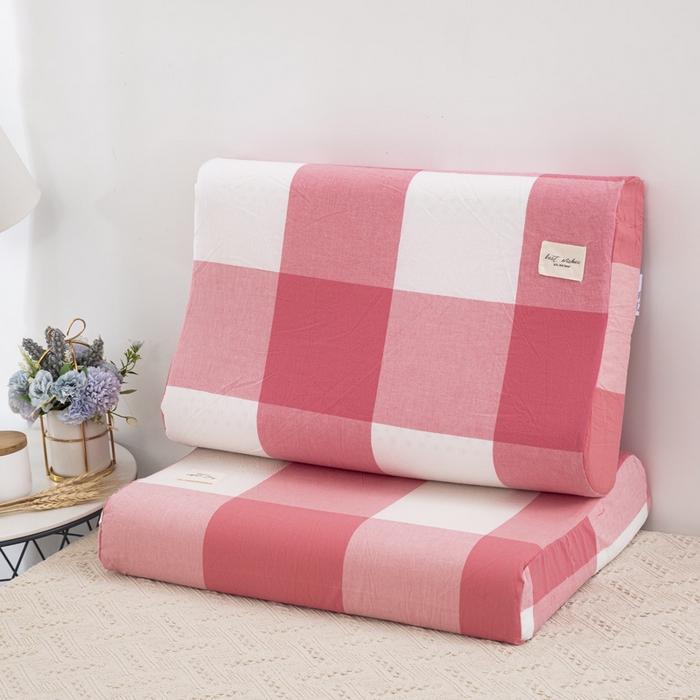 91家纺网 家纺一手货源 找家纺 大黄蜂家居家纺 2025新款全棉水洗棉乳胶枕套 浅咖红