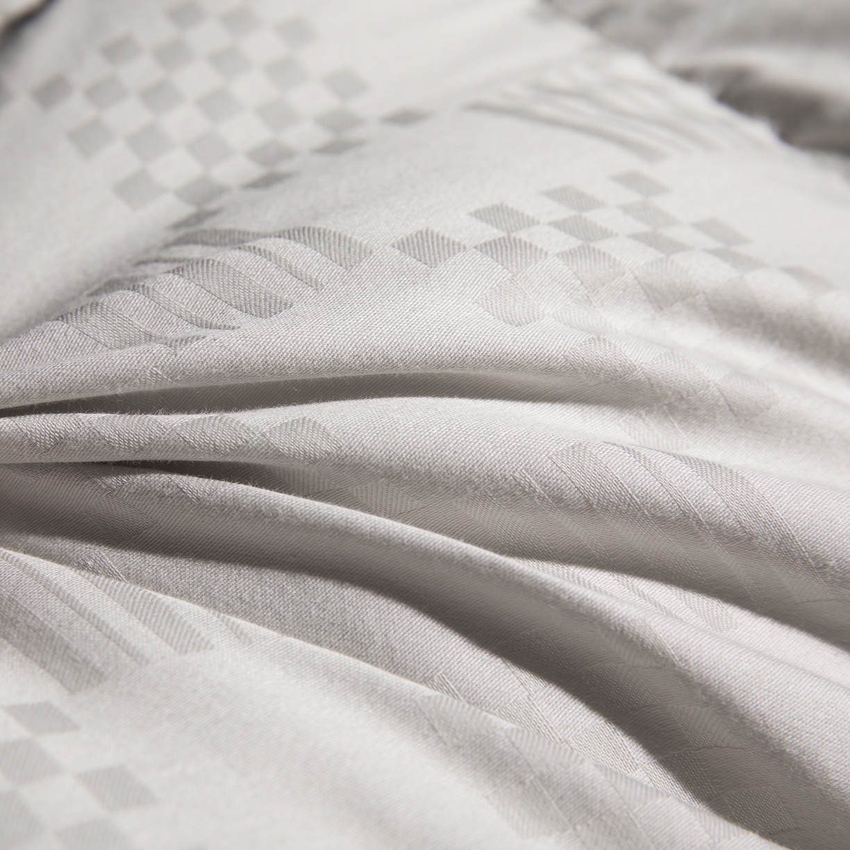 91家纺网 家纺一手货源 找家纺 御眠纺羽绒被壳 2025新款双层全棉提花羽绒被壳华夫格 华夫格灰