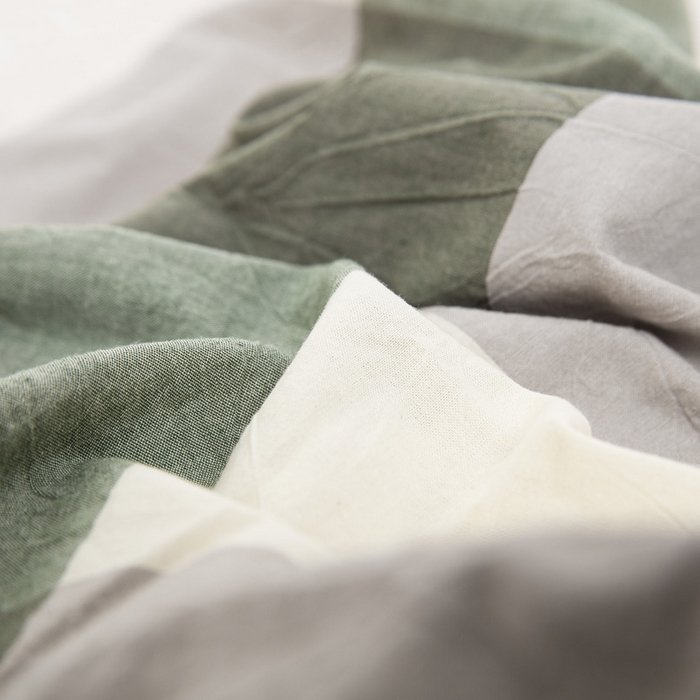 91家纺网 家纺一手货源 找家纺 大黄蜂家居家纺 2025新款全棉水洗棉乳胶枕套 浅咖绿