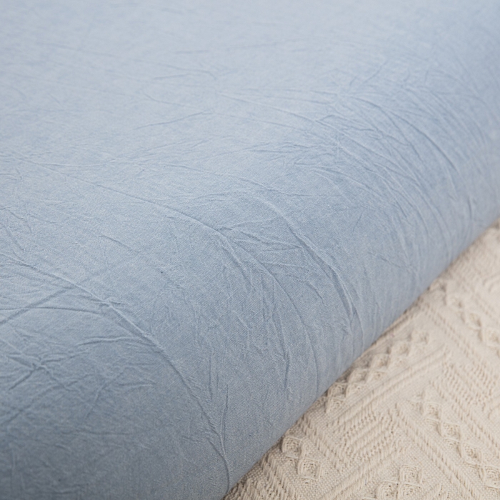 91家纺网 家纺一手货源 找家纺 大黄蜂家居家纺 2025新款全棉水洗棉乳胶枕套 清雅蓝