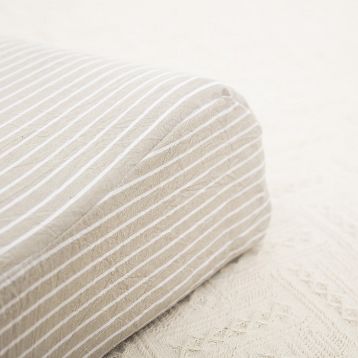 91家纺网 家纺一手货源 找家纺 大黄蜂家居家纺 2025新款全棉水洗棉乳胶枕套 素麻条