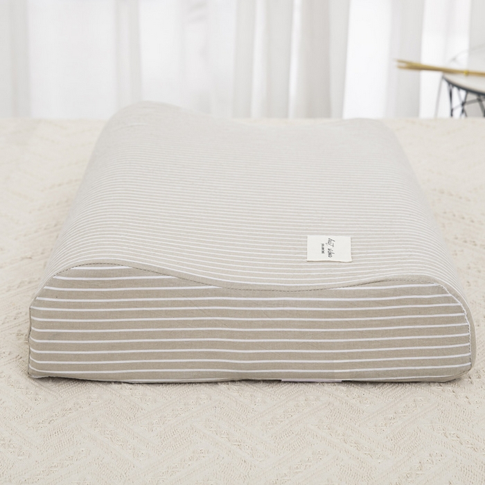 91家纺网 家纺一手货源 找家纺 大黄蜂家居家纺 2025新款全棉水洗棉乳胶枕套 素麻条