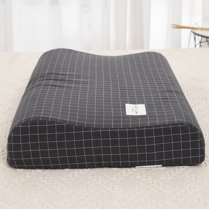 91家纺网 家纺一手货源 找家纺 大黄蜂家居家纺 2025新款全棉水洗棉乳胶枕套 小灰格