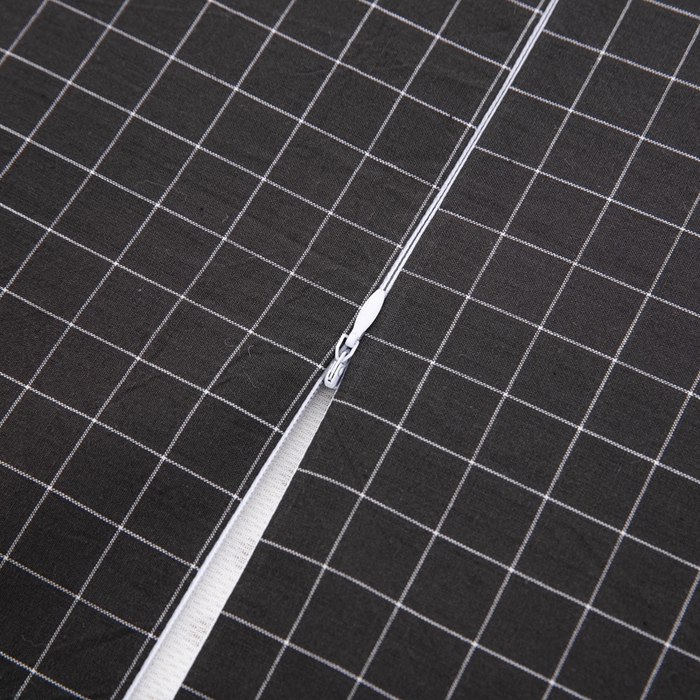 91家纺网 家纺一手货源 找家纺 大黄蜂家居家纺 2025新款全棉水洗棉乳胶枕套 小灰格