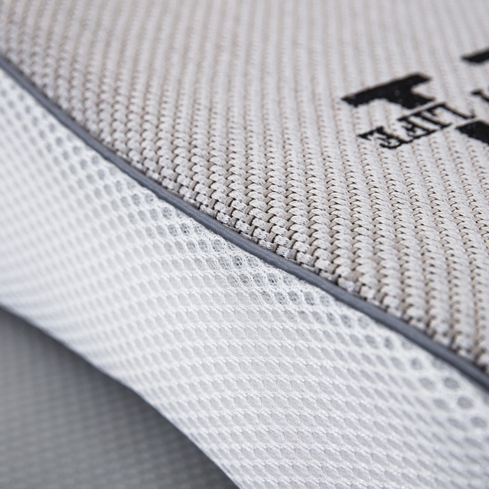 91家纺网 家纺一手货源 找家纺 大黄蜂家居家纺 2025新款艾草冰滕乳胶枕套含芯 H款灰