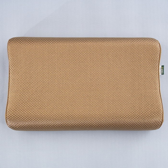 91家纺网 家纺一手货源 找家纺 大黄蜂家居家纺 2025新款艾草冰滕乳胶枕套含芯 净面浅黄