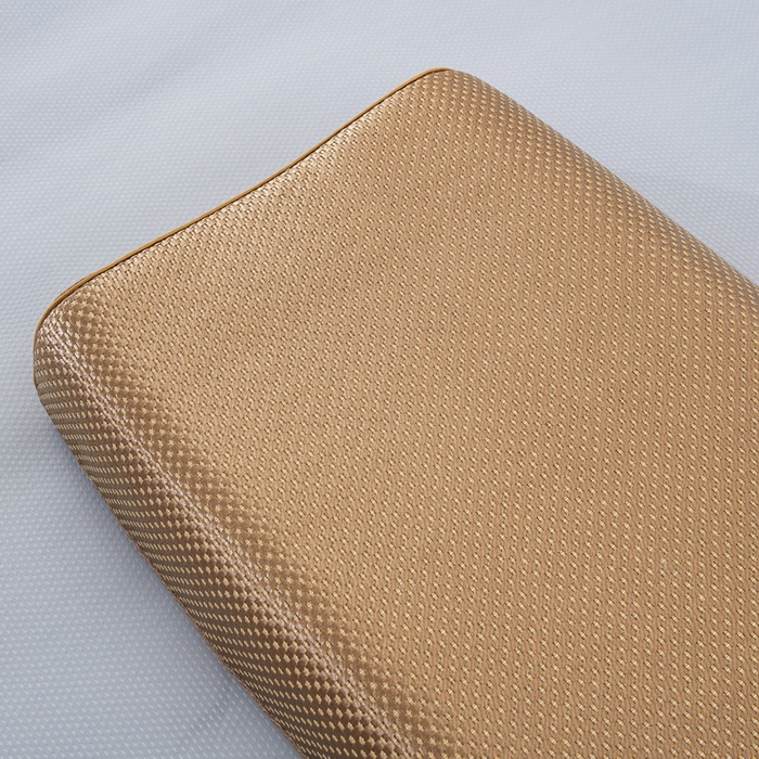 91家纺网 家纺一手货源 找家纺 大黄蜂家居家纺 2025新款艾草冰滕乳胶枕套含芯 净面浅黄