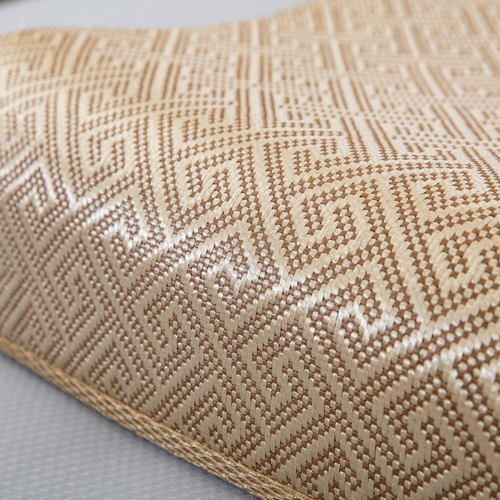 91家纺网 家纺一手货源 找家纺 大黄蜂家居家纺 2025新款艾草冰滕乳胶枕套含芯 净面如意格