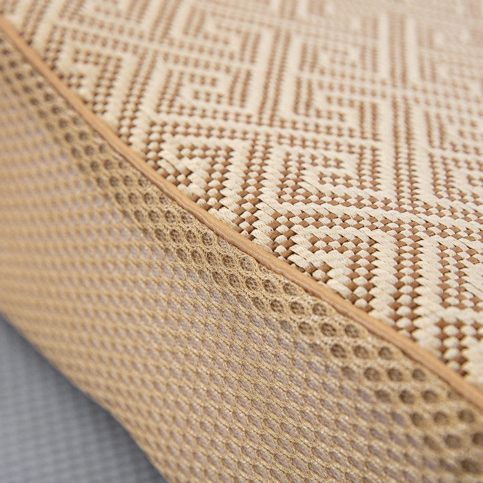 91家纺网 家纺一手货源 找家纺 大黄蜂家居家纺 2025新款艾草冰滕乳胶枕套含芯 净面如意格