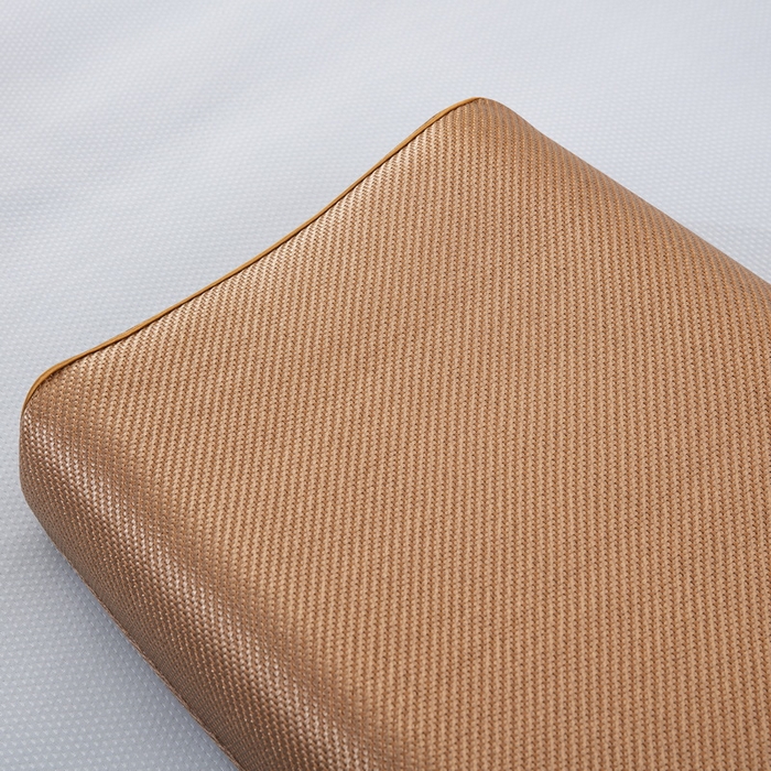 91家纺网 家纺一手货源 找家纺 大黄蜂家居家纺 2025新款艾草冰滕乳胶枕套含芯 净面深黄