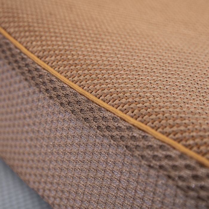 91家纺网 家纺一手货源 找家纺 大黄蜂家居家纺 2025新款艾草冰滕乳胶枕套含芯 净面深黄