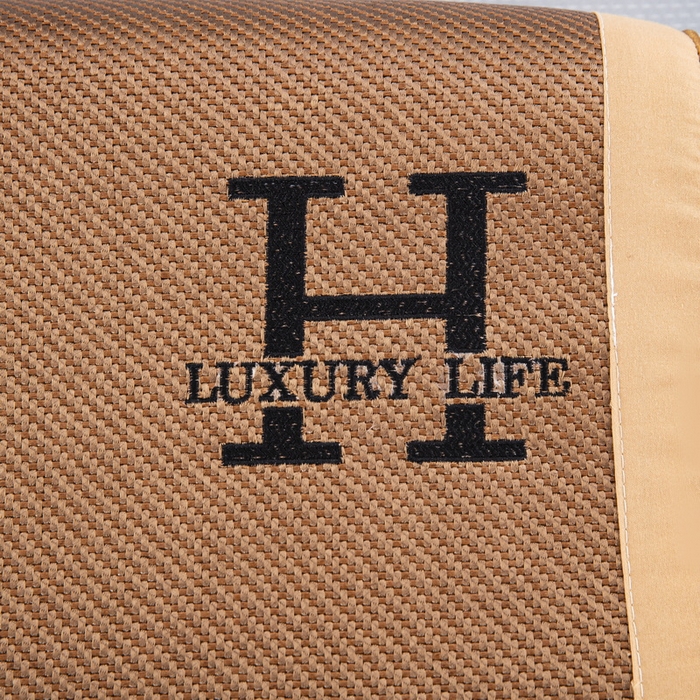 91家纺网 家纺一手货源 找家纺 大黄蜂家居家纺 2025新款艾草冰滕乳胶枕套含芯 拼色H款黄