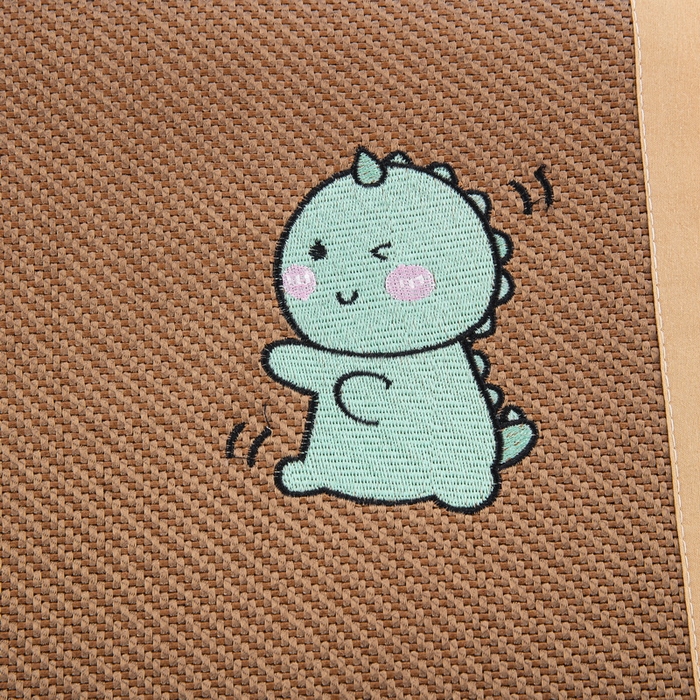 91家纺网 家纺一手货源 找家纺 大黄蜂家居家纺 2025新款艾草冰滕乳胶枕套含芯 拼色款恐龙黄