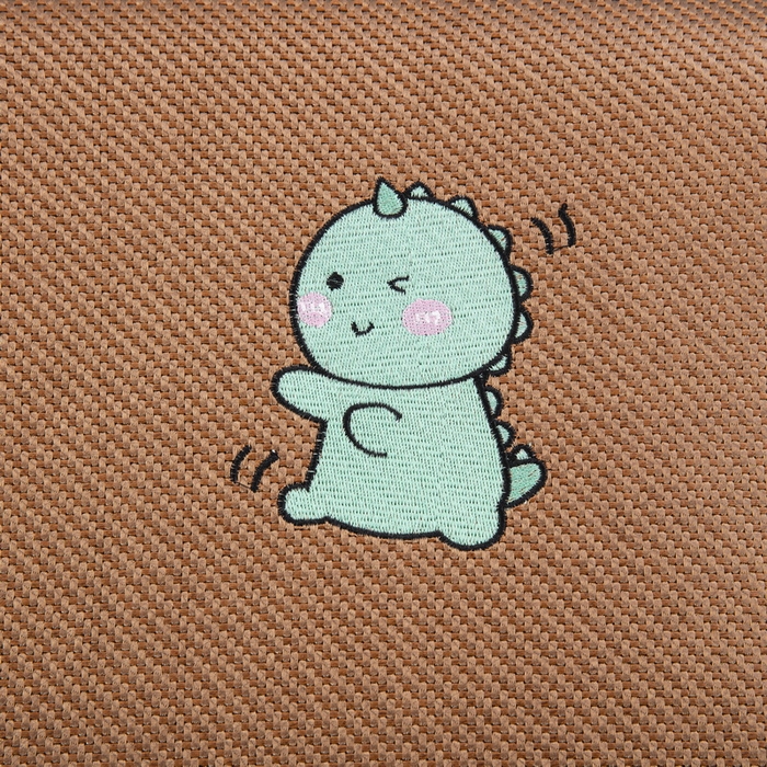 91家纺网 家纺一手货源 找家纺 大黄蜂家居家纺 2025新款艾草冰滕乳胶枕套含芯 小恐龙黄