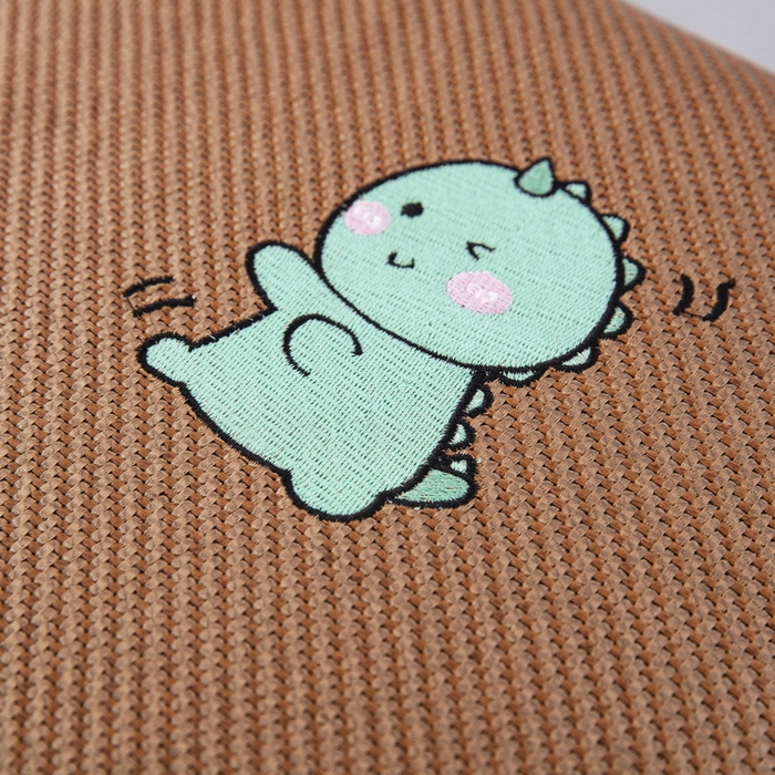 91家纺网 家纺一手货源 找家纺 大黄蜂家居家纺 2025新款艾草冰滕乳胶枕套含芯 小恐龙黄