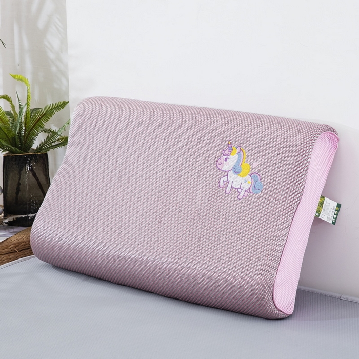 大黄蜂家居家纺 2025新款艾草冰滕乳胶枕套含芯 小马粉