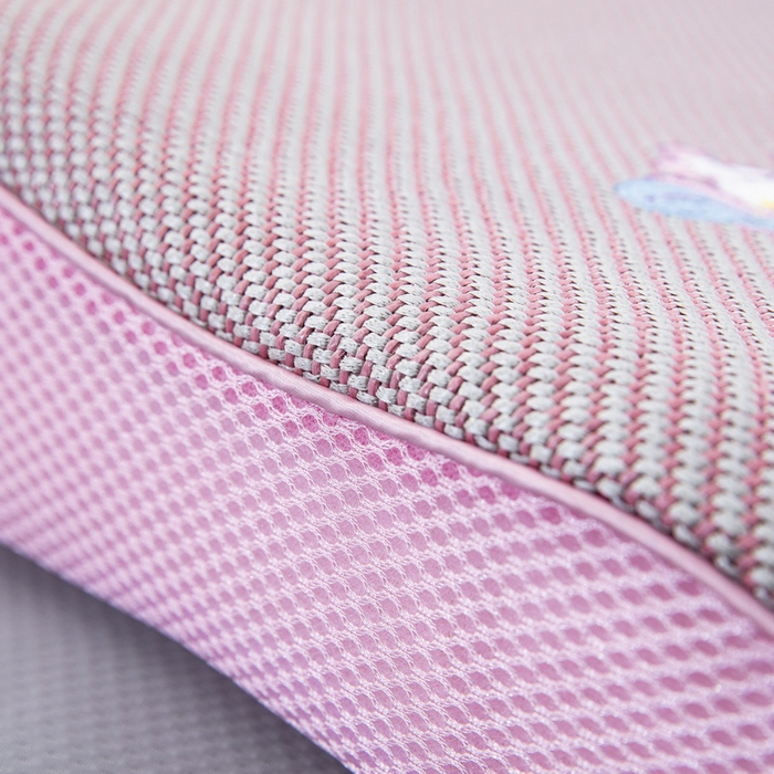 91家纺网 家纺一手货源 找家纺 大黄蜂家居家纺 2025新款艾草冰滕乳胶枕套含芯 小马粉