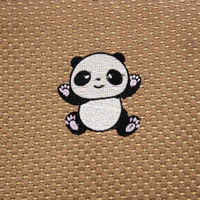 91家纺网 家纺一手货源 找家纺 大黄蜂家居家纺 2025新款艾草冰滕乳胶枕套含芯 小熊猫黄