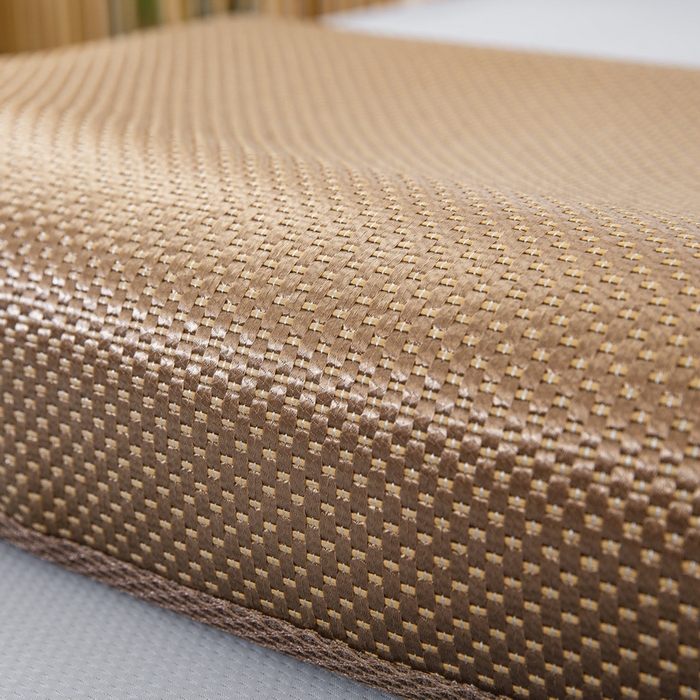 91家纺网 家纺一手货源 找家纺 大黄蜂家居家纺 2025新款艾草冰滕乳胶枕套含芯 小熊猫黄