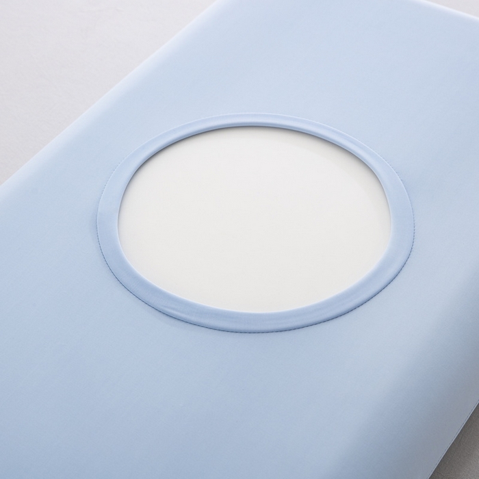 91家纺网 家纺一手货源 找家纺 大黄蜂家居家纺 2025新款小冰皮凉感魔术枕套 天空蓝