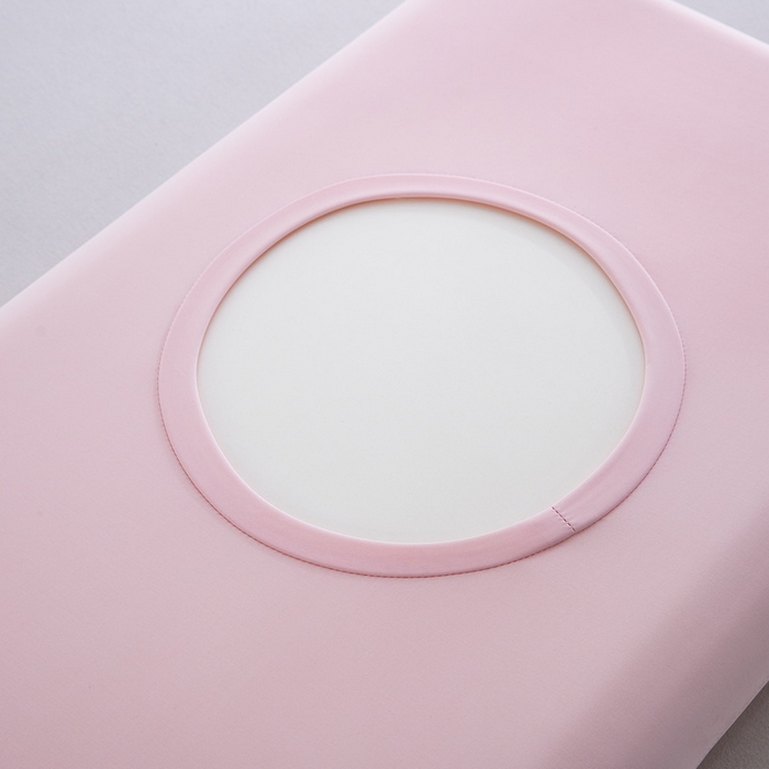 91家纺网 家纺一手货源 找家纺 大黄蜂家居家纺 2025新款小冰皮凉感魔术枕套 淡雅粉