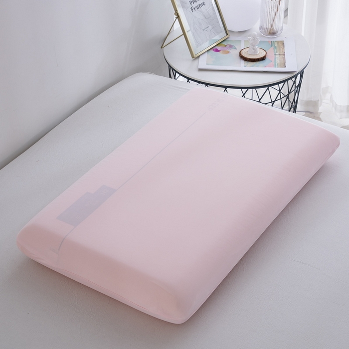 91家纺网 家纺一手货源 找家纺 大黄蜂家居家纺 2025新款小冰皮凉感魔术枕套 淡雅粉