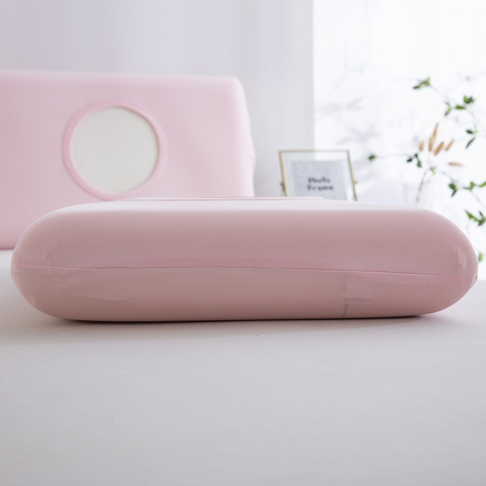 91家纺网 家纺一手货源 找家纺 大黄蜂家居家纺 2025新款小冰皮凉感魔术枕套 淡雅粉