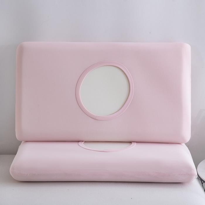 大黄蜂家居家纺 2025新款小冰皮凉感魔术枕套 淡雅粉